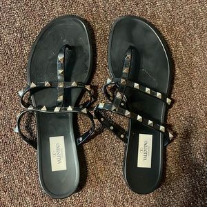 Valentino Rockstud Jelly Caged Sandals